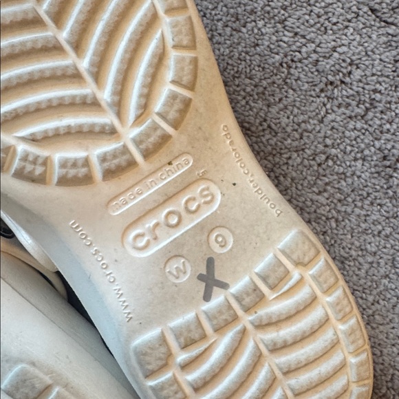 Crocs White Slingback Shoes SIZE 9 - Picture 4 of 5